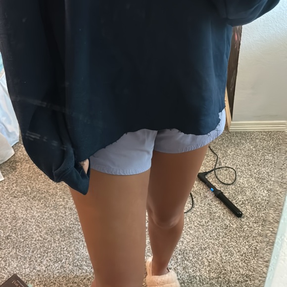 navy chi omega cropped sweatshirt - Picture 2 of 4